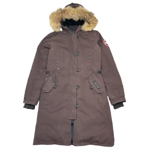 Women's Kensington Parka Down Jacket Brown Size XS