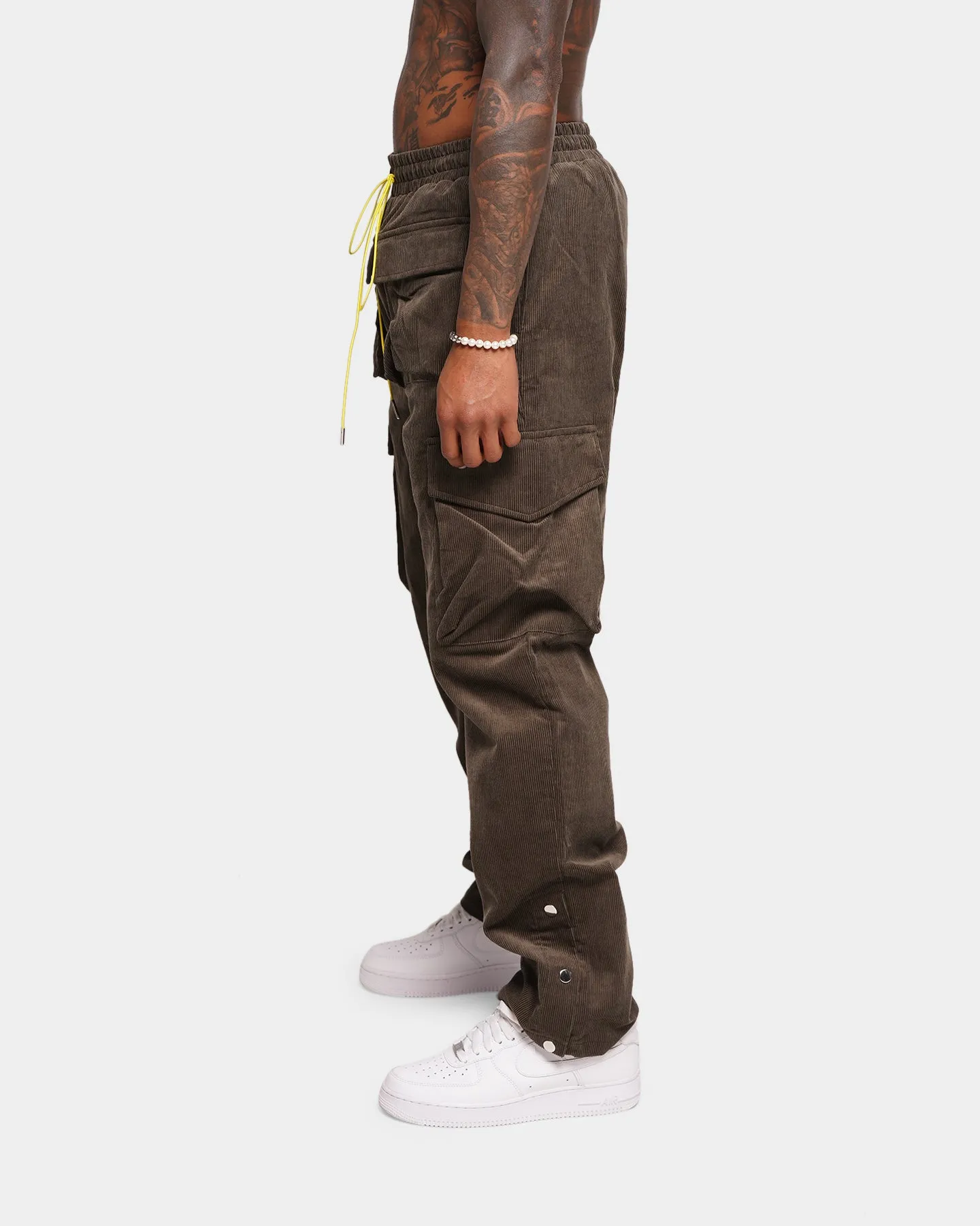 XXIII Faizan Corduroy Cargo Pants Khaki