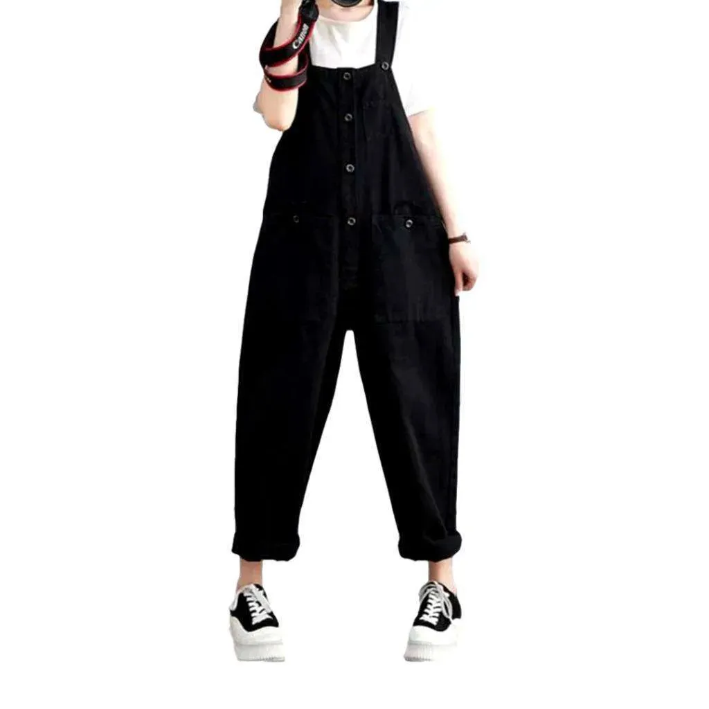 Y2k loose jeans overall for ladies